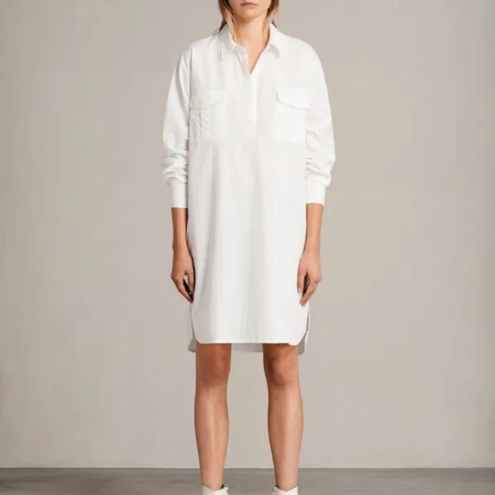 AllSaints Lamont Shirt Dress - Picture 1 of 7